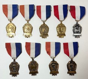 Lot Of 1960s Military High Score Individual Rifle, Pistol, & Carbine Match Medals