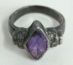 Vintage Sterling Silver 925 Amethyst Ring