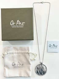 Or Paz Sterling Silver Necklace From Israel With Italian Clasp