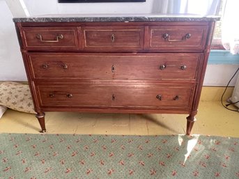 Gorgeous Antique Grey Marble Topped Dresser