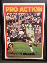 1972 Topps John Riggins Pro Action - M