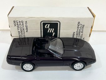 Ertl 1992 Black Rose Metallic Corvette Model With Original Box