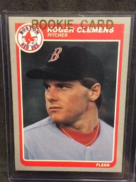 1985 Fleer Roger Clemens Rookie Card - M