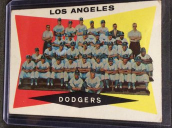 1960 Topps Los Angeles Dodgers Team Card - M