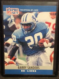 1990 Pro Set Barry Sanders - M