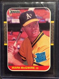 1987 Donruss Mark McGwire Rated Rookie - M