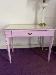 Lavender Painted 1800s Writing Table