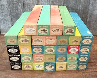 Lot Of 32 Vintage Music Rolls By Aeolian