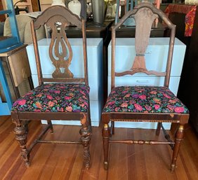 Pair Of Antique Dining Chairs