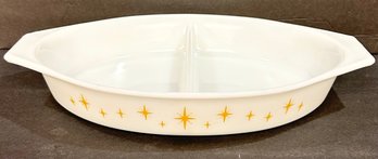 Vintage Pyrex Constellation Divided Casserole Dish