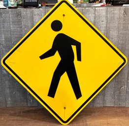 Large Pedestrian Crossing Street Sign