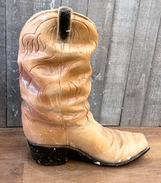 One-of-a-kind Large Cowboy Boot Planter