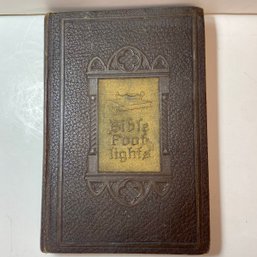 1924 Leather Bound Bible Foot Lights