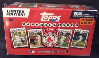 2008 Topps Boston Red Sox 55 Card Limited Edition Team Set Factory Sealed