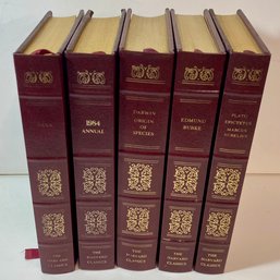 Lot Of 5 Harvard Classics With Gilded Edges