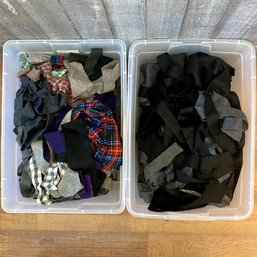 Generous Lot Of Wool Fabric Scraps