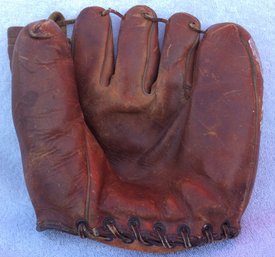 Vintage Leather Baseball Glove - K