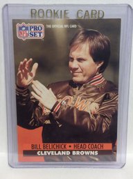 1991 Pro Set Football Bill Belichick Rookie Card - K