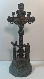 Vintage Metal Jesus Christ On The Cross