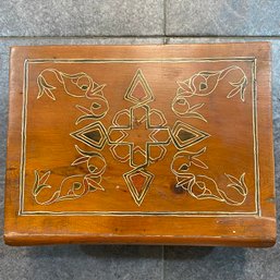 Decorative Wooden Inlaid Trinket Box