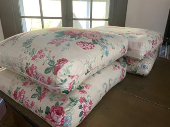 4 Vintage Cushions With Beautiful Vintage Fabric