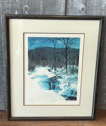 Winter Footprints Framed Print