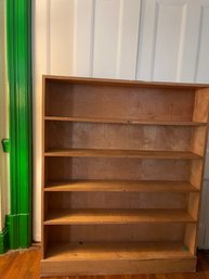 Tall Unpainted Pine Book Shelves From Dining Room Storage