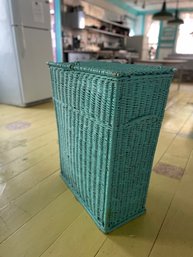 Gorgeous Vintage Wicker And Metal Hamper From The Catskill Camp Kitchen