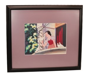 Snow White Lithograph Picture Framed