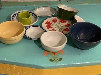 Ceramics Lot -vintage Nantucket, Syracuse, Pottery Barn And More.