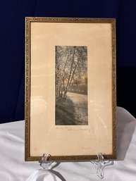 Pair Of Wallace Nutting Prints - Hand Colored And Signed - See Pics