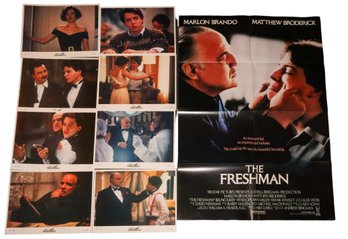 Vintage 'The Freshman' Card Litho With Movie Poster