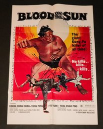 Vintage 'Blood On The Sun ' Movie Poster