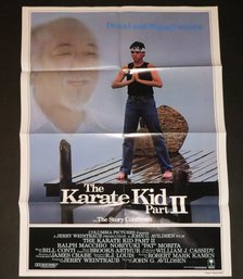 Vintage 1986 The Karate Kid II Movie Poster