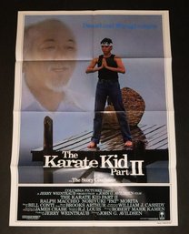 Vintage 1986 The Karate Kid II Movie Poster