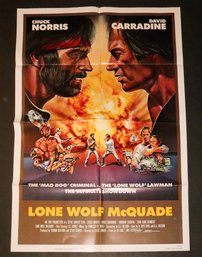 Vintage Chuck Norris & David Carradine Movie Poster