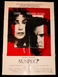 Vintage 1987 Suspect Movie Poster W/ Cher