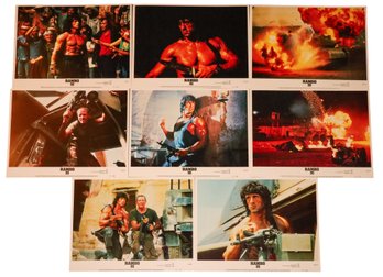 Vintage 'Rambo III' Movie Card