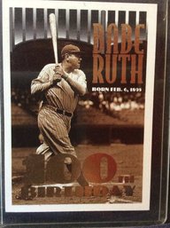 1995 Topps Babe Ruth 100th Birthday Card - M