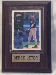 2000 Upper Deck Victory Derek Jeter Card On Plaque - M