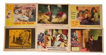 6 Vintage Mix Lobby Cards Movie