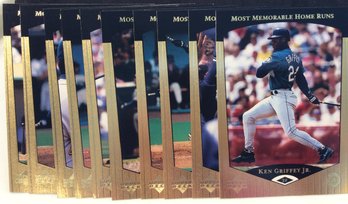 (11) 1998 Upper Deck Ken Griffey Jr. Memorable Home Run Jumbo Cards - M