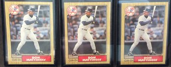 (3) 1987 O-Pee-Chee Don Mattingly Cards - M