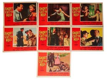 7 Vintage 'Short Cut To Hell ' Lobby Cards Movie