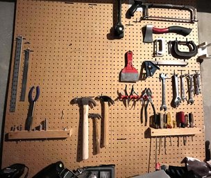 Wall Of Tools And Accessories