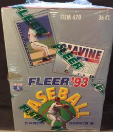 1993 Fleer Baseball Factory Sealed Wax Box - M