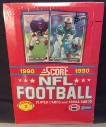 1990 Score Football Factory Sealed Wax Box - M