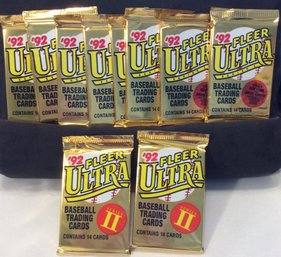 (10) 1992 Fleer Ultra Baseball Series 1 & 2 Sealed Packs - M