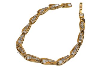 Gold Tone Tennis Bracelet