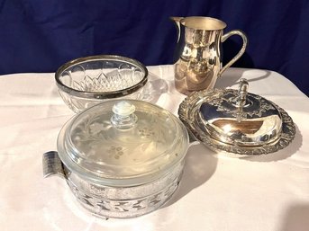 Vintage Silver Plate Collection - Lot A - 4 Pieces